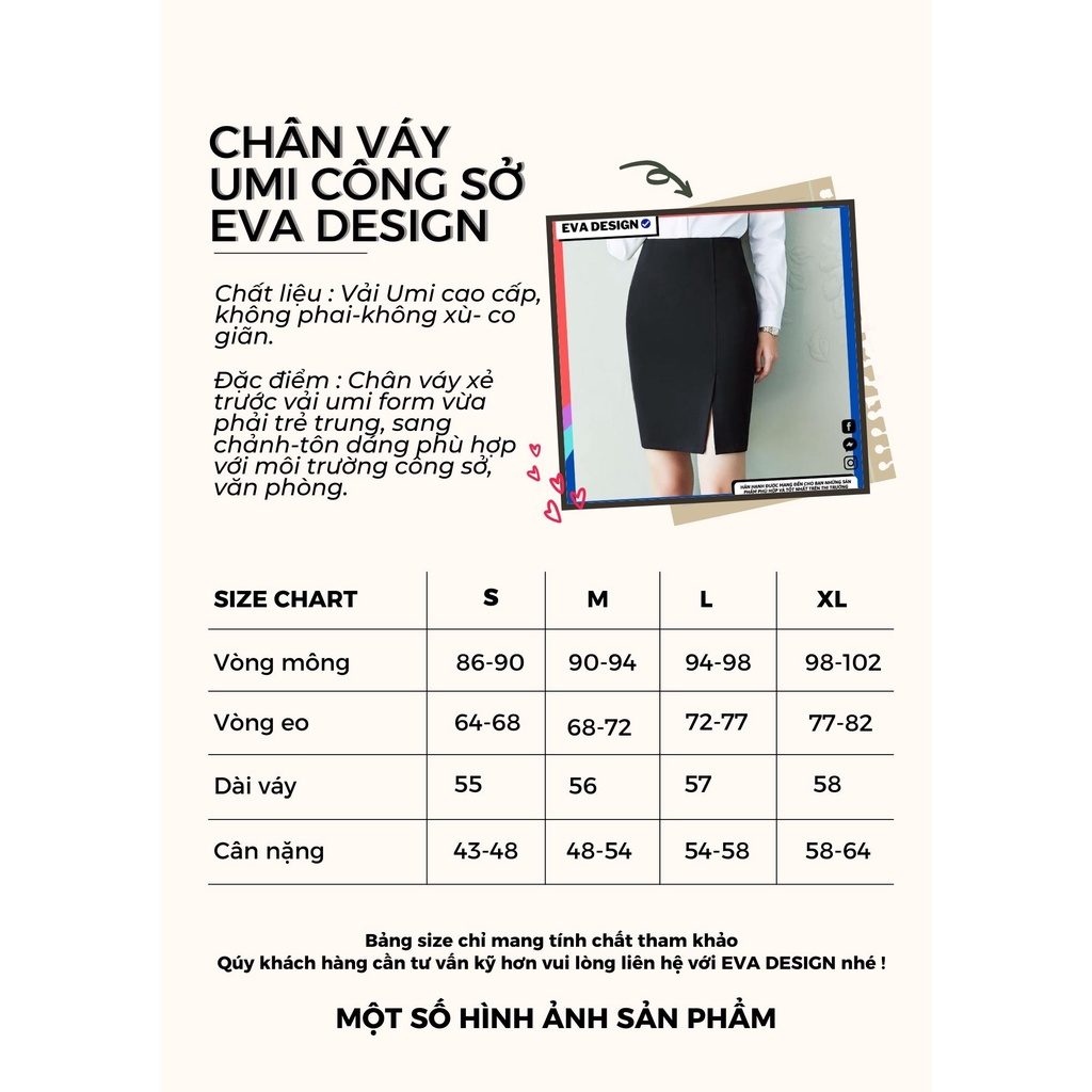 Chân váy công sở nữ lưng cao xẻ trước Chân váy bút chì cạp cao dáng ôm vải umi cao cấp co giãn 4 chiều mặc sơ mi đi làm