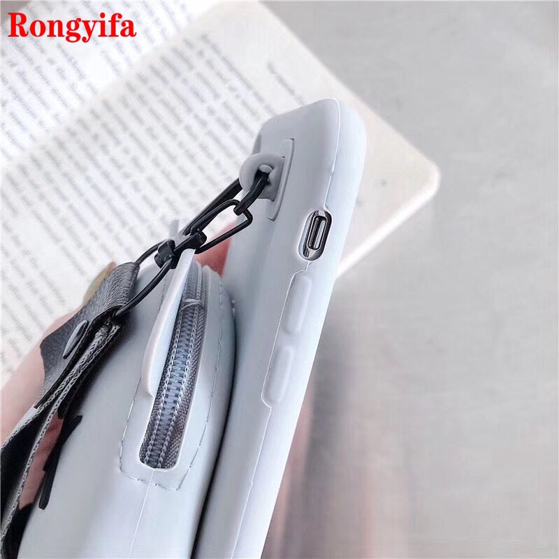Ốp điện thoại dẻo dạng ví Pikachu Snoopy Kaws 3D có dây đeo cho Samsung Galaxy S7 S6 Edge S8 S9 S10 Plus S10e A5 2016