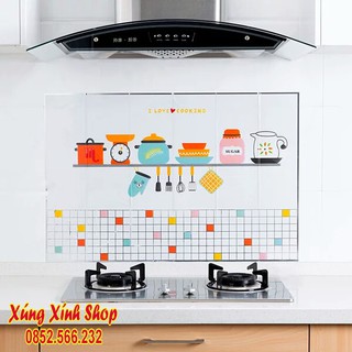 Giấy dán tường bếp chống dầu mỡ