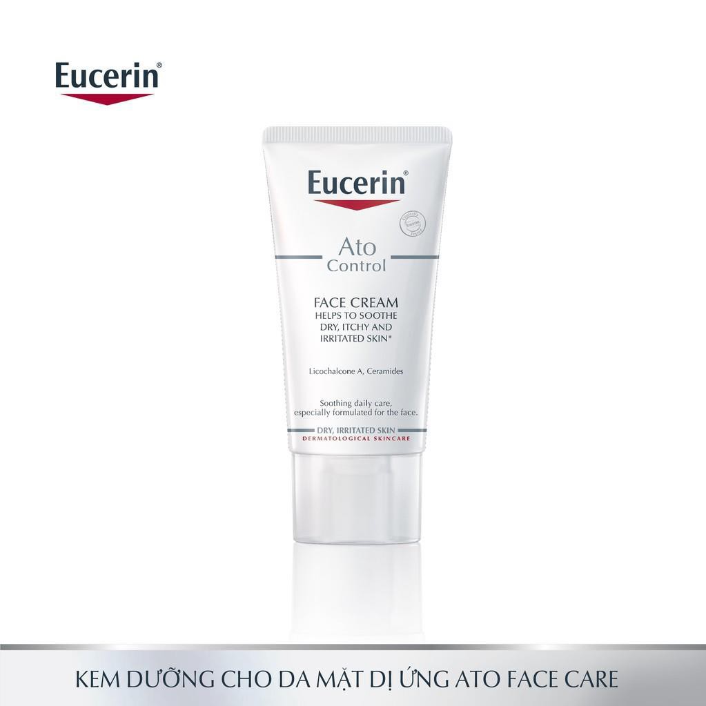 EUCERIN Kem Dưỡng Giảm Ngứa, Đỏ Cho Da Mặt Eucerin Ato Control 12% Omega 50ml