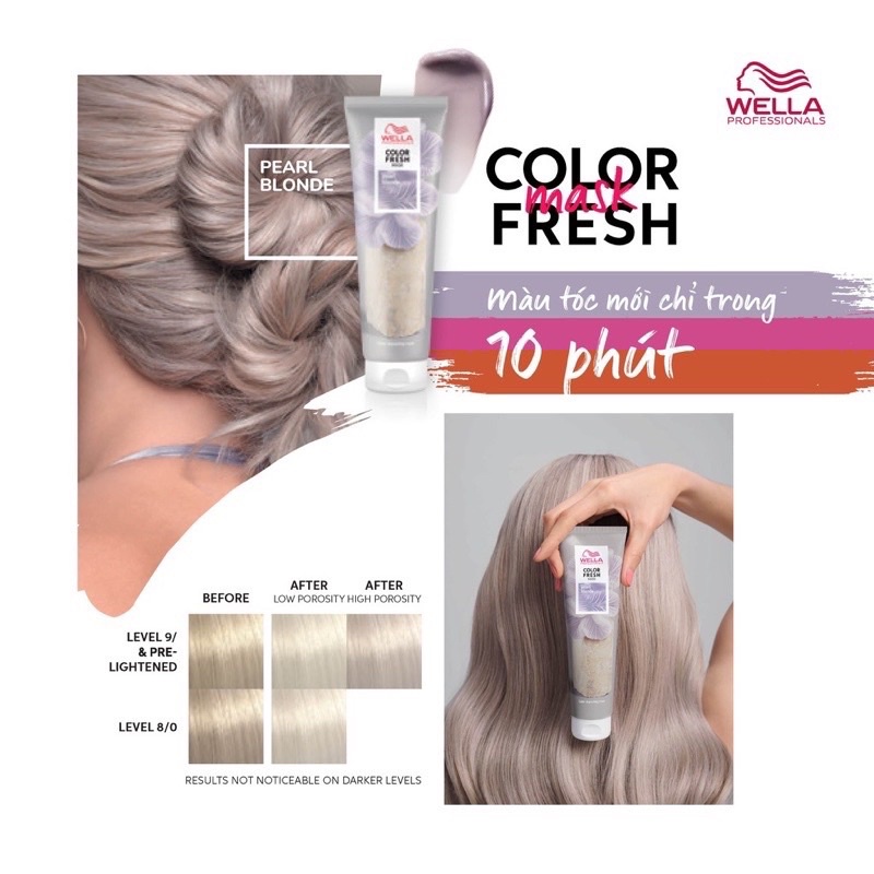 MẶT NẠ HẤP Ủ BỔ SUNG VÀ PHỦ MÀU CHO TÓC WELLA COLOR FRESH MASK