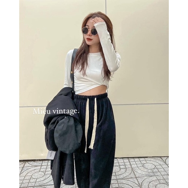 MÃ 00- QUẦN SUÔNG DÂY RÚT BẢN TO 4 MÀU