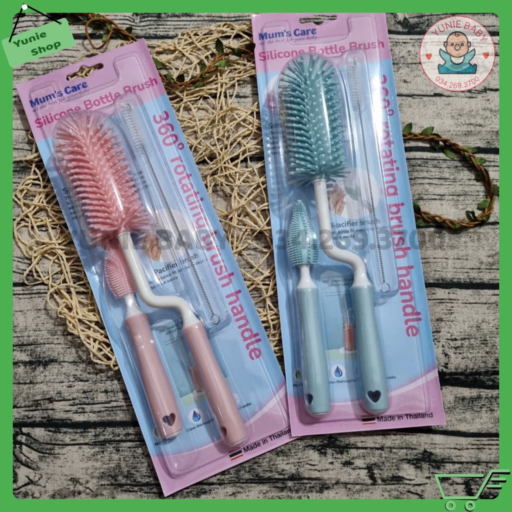 Cọ Silicon rửa bình cho bé Mum's Care