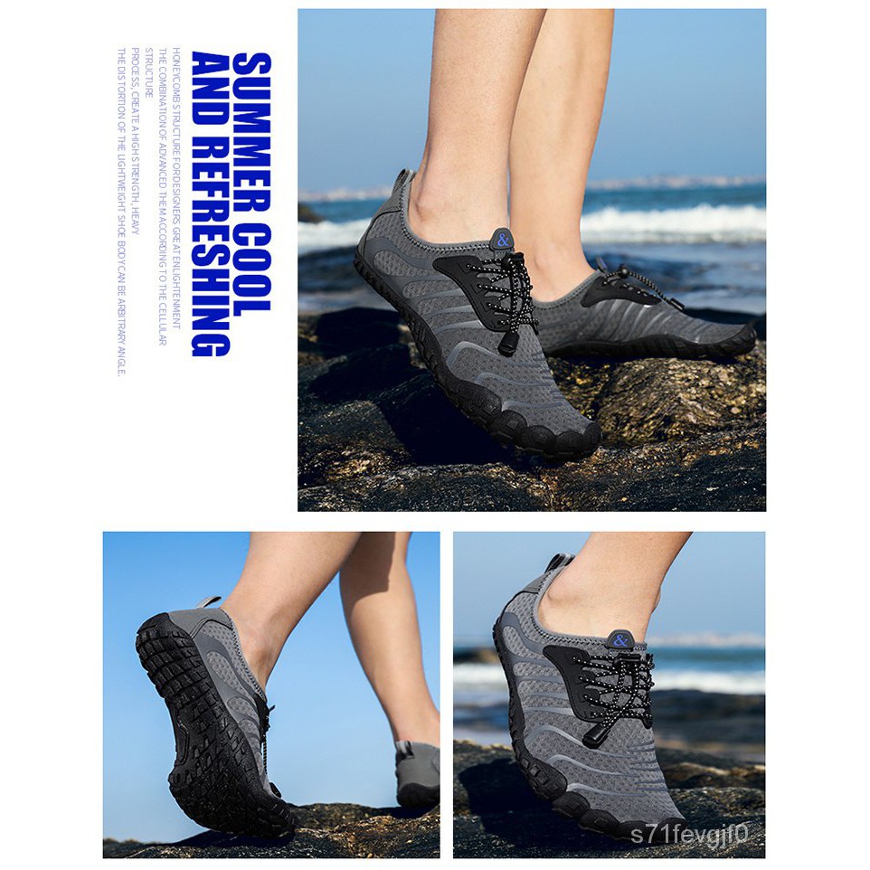 2021 Black Water Shoes Men Outdoor Barefoot Summer Swimming Aqua Beach Seaside Sneakers Man Socks Slippers New Fishing S