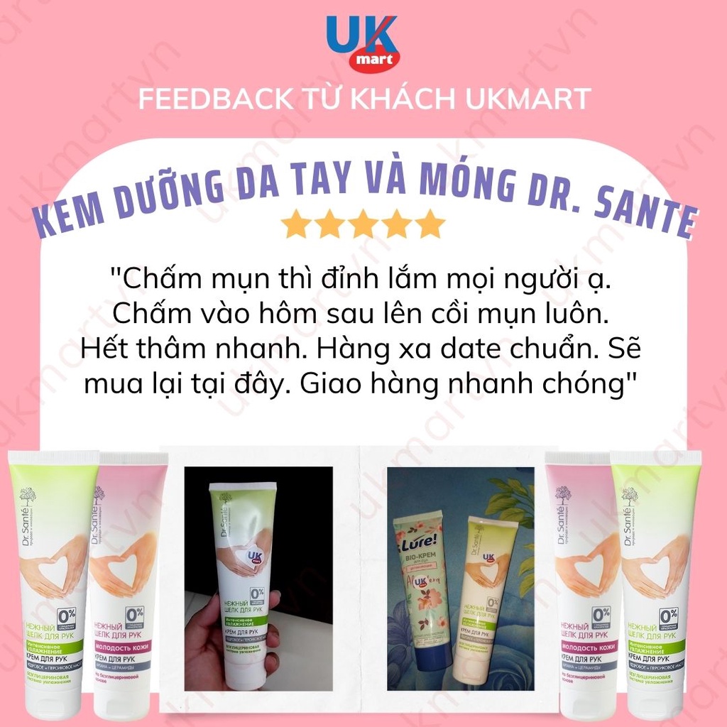 [DATE 09.23] Kem Dưỡng Da Tay Và Móng Dr. Sante Chiết Xuất Dầu Argan Dầu Hạt Đào Và Hạt Tuyết Tùng 90ml