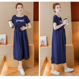 Đầm bầu sau sinh cho con bú cotton mềm mịn