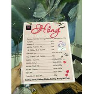 ( giá rẻ) Menu khắc - decal