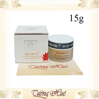Kem Laysmon Dưỡng Trắng Chống Nắng UV/30 Whitening Cream - 15g - Nắp Nhựa.