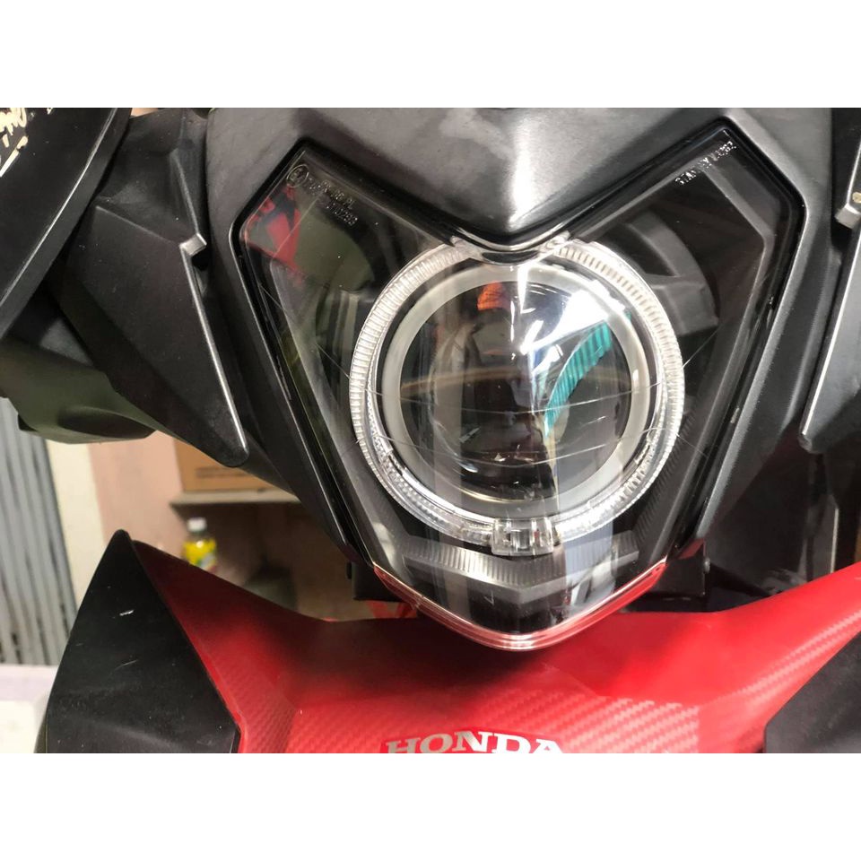 Choá Winner V1, GTR150, RS150 Gắn Sẵn Bi Led B11 Lens Xanh Tím - Bảo Hành 12 Tháng