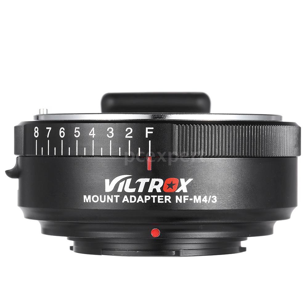 PCER◆ VILTROX NF-M4/3 Mount Adapter Ring for Nikon G/F/AI/S/D Type Lens to M4/3 Mount Camera for Pan