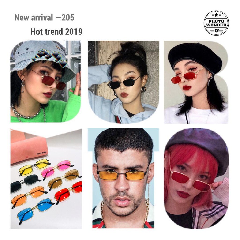 Kính mát nữ JJHOT206 NEW dáng bát giác siêu sang chảnh, đẳng cấp - Mắt kính nữ cao cấp, siêu phẩm dành cho giới trẻ