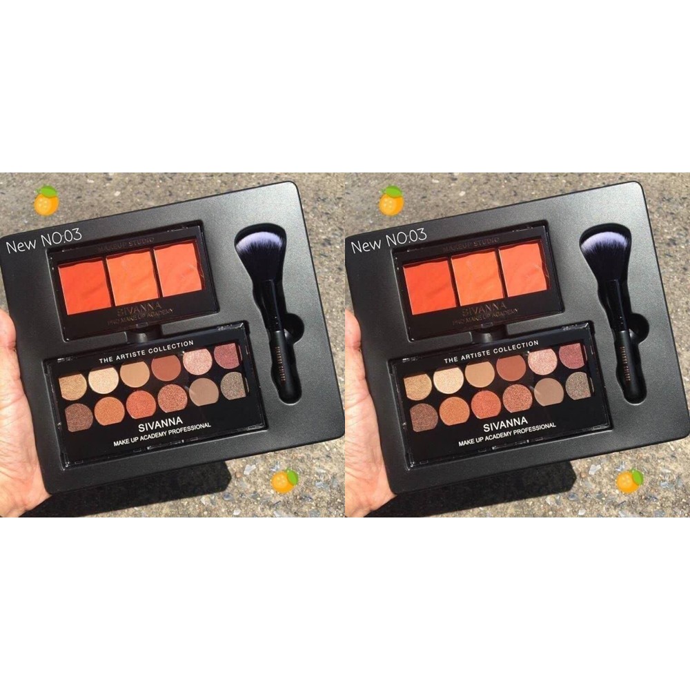 SET PHẤN MẮT SIVANNA COLOR ULTIMATE ESSENTIALS SWATCH HF390