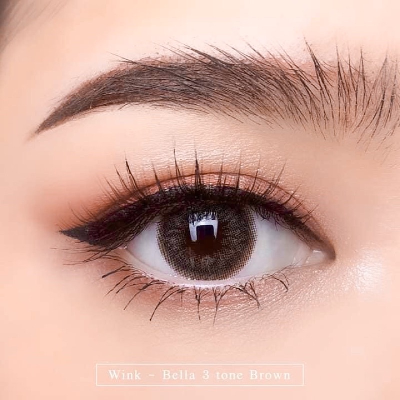 Lens mắt nâu tự nhiên Bella 3tone