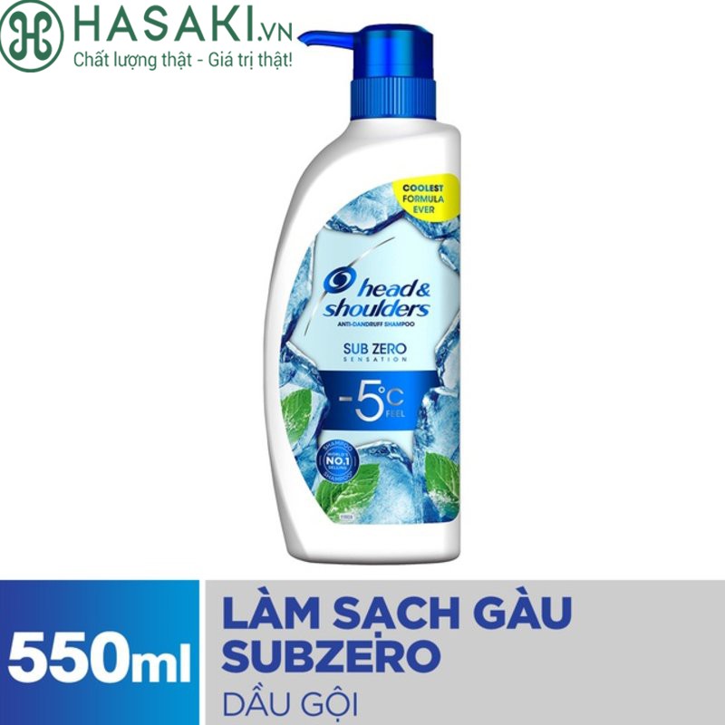 Dầu Gội Head & Shoulders Băng Lạnh Sạch Gàu Sub Zero Sensation