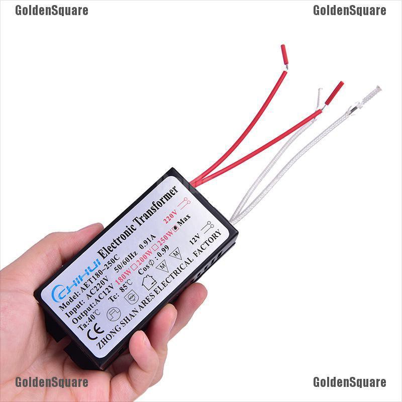 Máy Biến Áp Halogen 160W / 180W / 200W / 250W AC 220V Sang 12V Chuyên Dụng