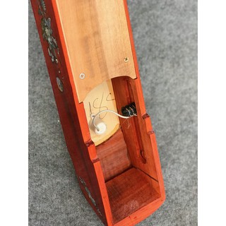 Đàn bầu gỗ hương đỏ khảm hoa gấp gọn