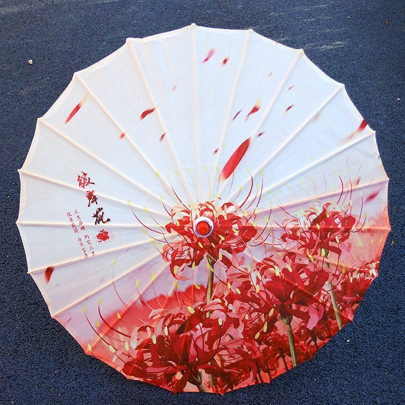 Ô giấy cổ trang hình MƯA BỈ NGẠN cosplay chụp ảnh in họa tiết đẹp phong cách trung hoa trang trí nhiều mẫu