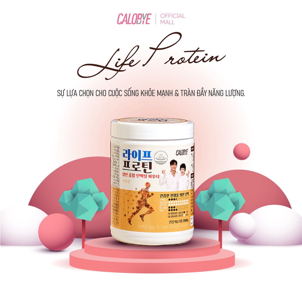 Combo Giảm Mỡ Tăng Cơ Calobye Catechin Trà Xanh + Probiotics &amp; Life Protein