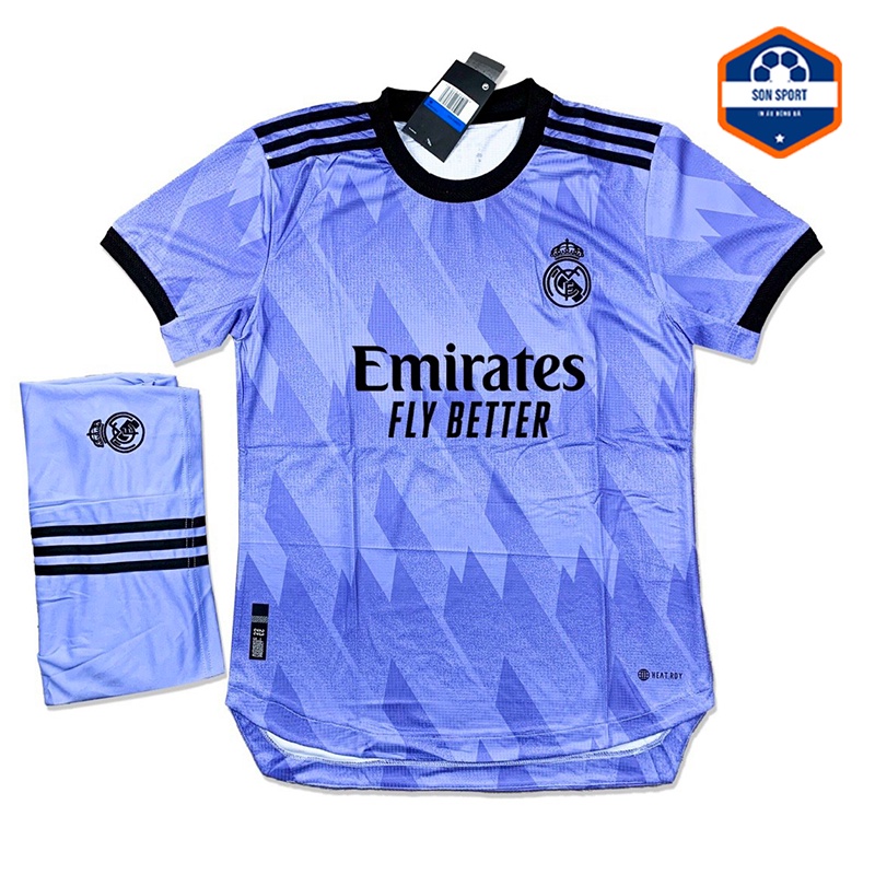 Bộ Quần Áo Thể Thao Bóng Đá CLB Real Madrid xanh dương
