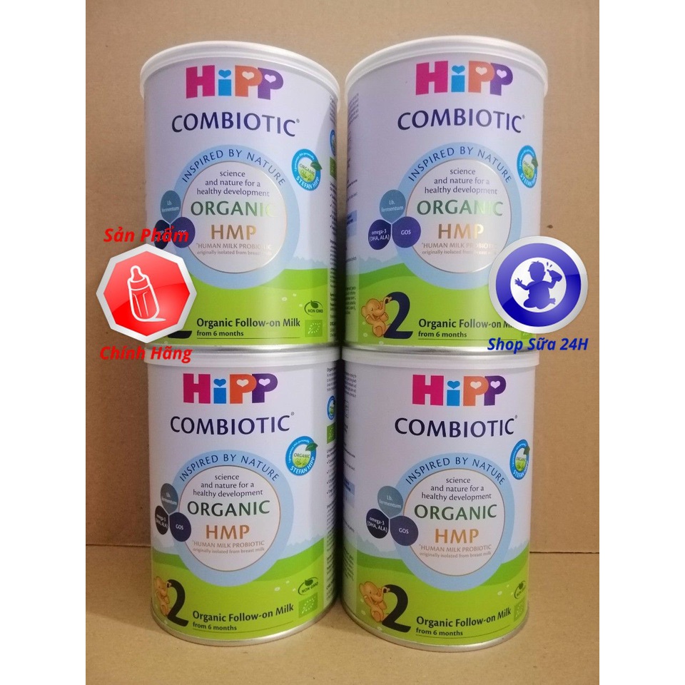 Sữa HIPP ORGANIC COMBIOTIC SỐ 1, SỐ 2, SỐ 3 LON 350g