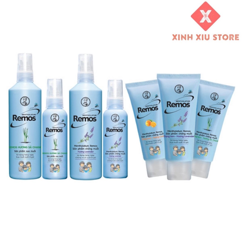 Xịt Chống Muỗi & Kem Chống Muỗi Remos Rohto Các Loại Cho Người Lớn Và Trẻ Em