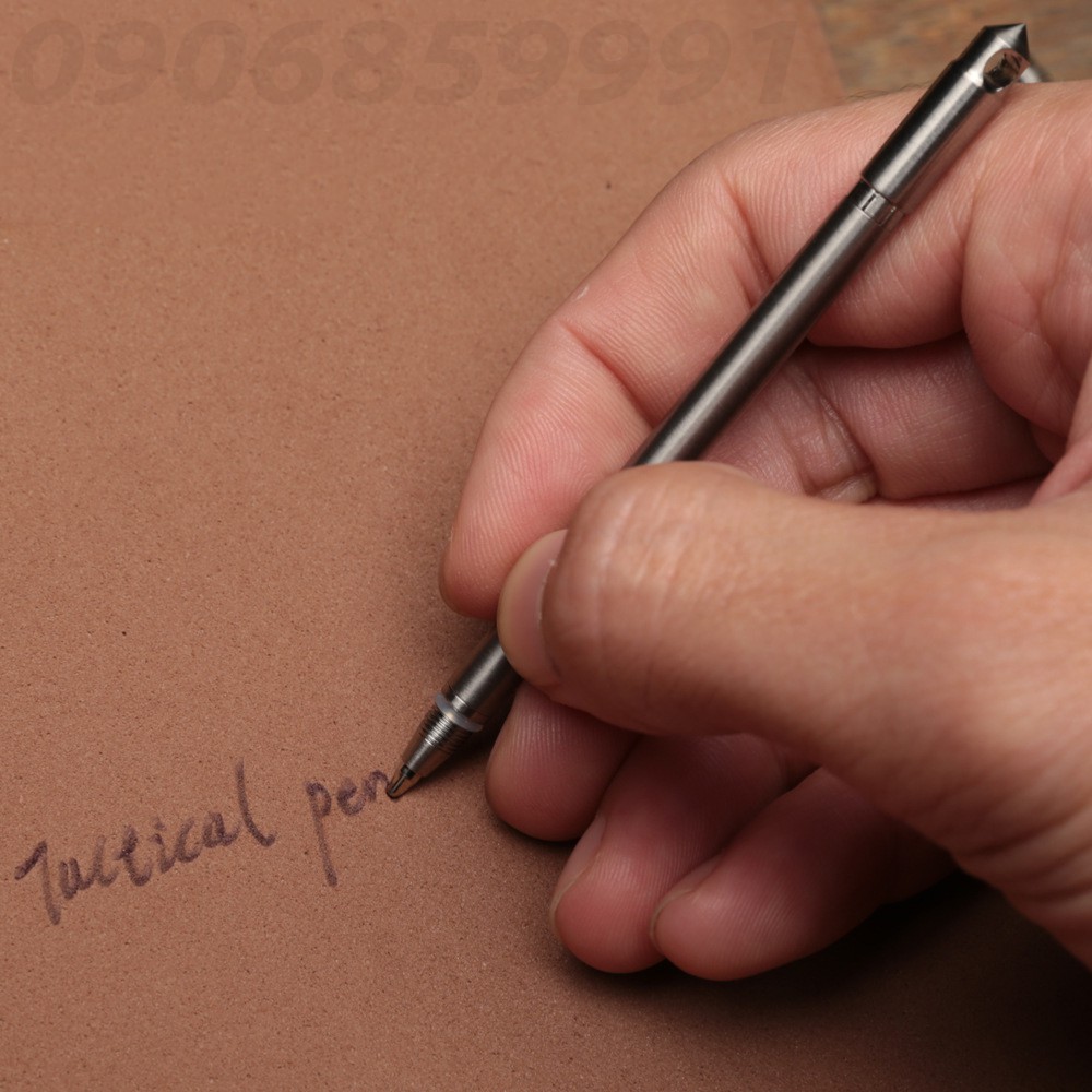 Bút ký,bút bi móc khóa EDC Titan mini nắp xoay
