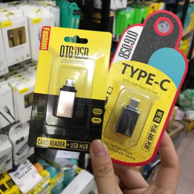 Cáp otg type C và micro