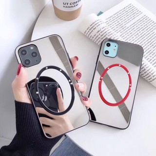 Ốp lưng iphone 11 11 pro 11 pro max mirror soft tpu có giá đỡ