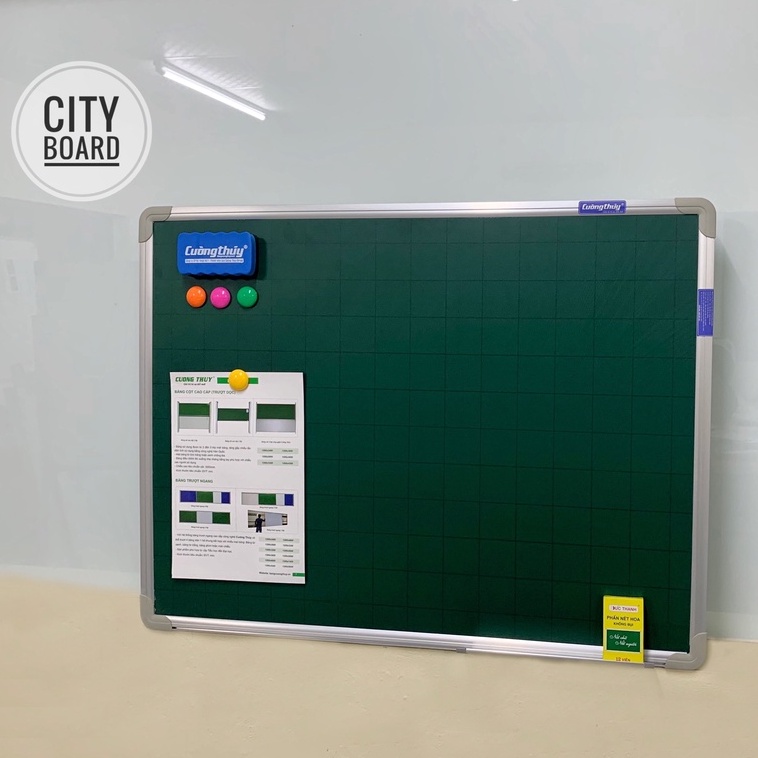 Bảng từ xanh KT: 40x60 , 60x100 cm dòng Standard - Bảng Cường Thúy,