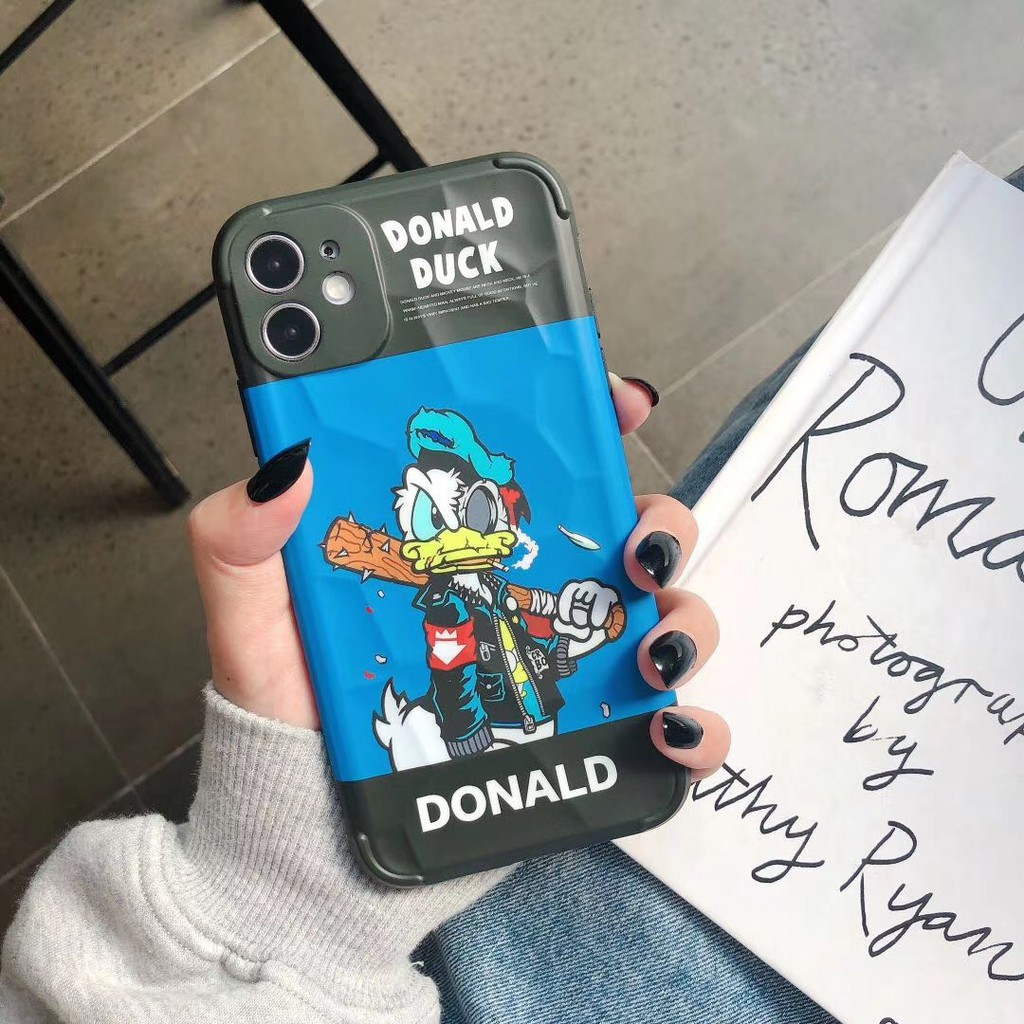 Ốp điện thoại hình vịt Donald thời trang cho iPhone 7plus 8 + X Xr Xs 11 11promax | BigBuy360 - bigbuy360.vn