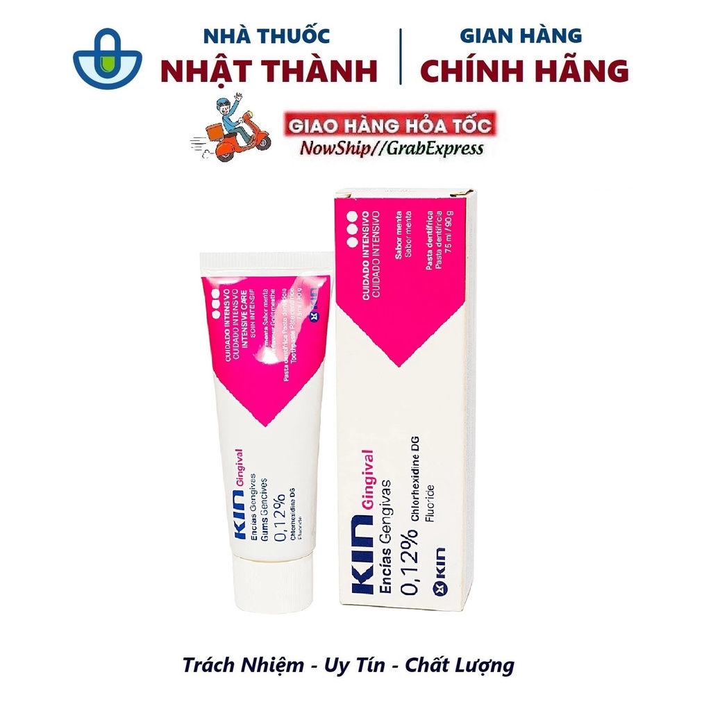 KIN GINGIVAL Kem đánh răng, nước súc miệng cho viêm nướu, viêm nha chu - Nhà thuốc Nhật Thành