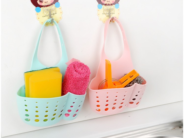 Khay Để Đồ Rửa Chén/Xà Phòng Anaeat Thiết Kế Nhỏ Gọn Gắn Vòi Nước Bồn Rửa Nhà Tắm Có Lỗ Ráo Nước Và Có Thể Điều Chỉnh