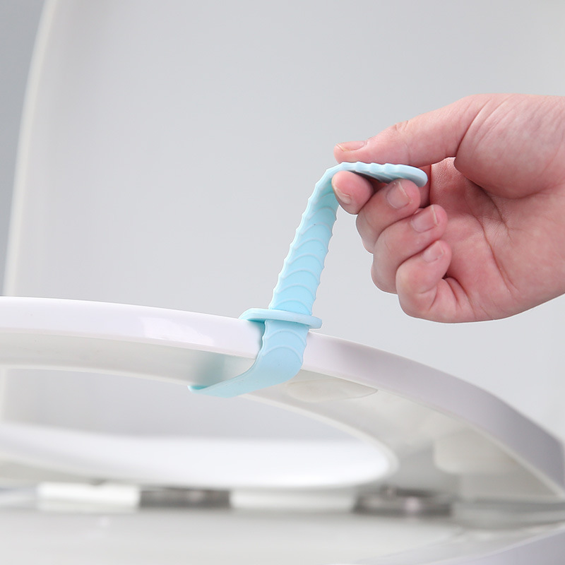 Toilet cover lifter anti-dirty toilet flip cover handle lift toilet cover toilet handle uncover cover handle hand-held