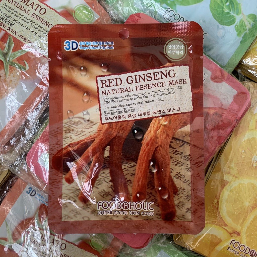 Mặt nạ giấy 3D Foodaholic Mask, mặt nạ Hàn Quốc giúp cấp ẩm, làm mát da, dưỡng da trắng sáng, mịn màng, lẻ 01 mask | BigBuy360 - bigbuy360.vn