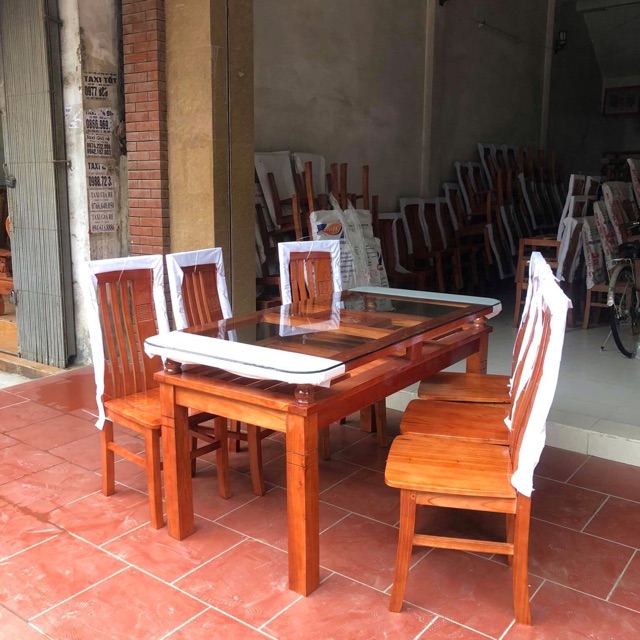 Bộ bàn ăn 6 ghế (Chỉ ship khu vực miền Bắc ạ)