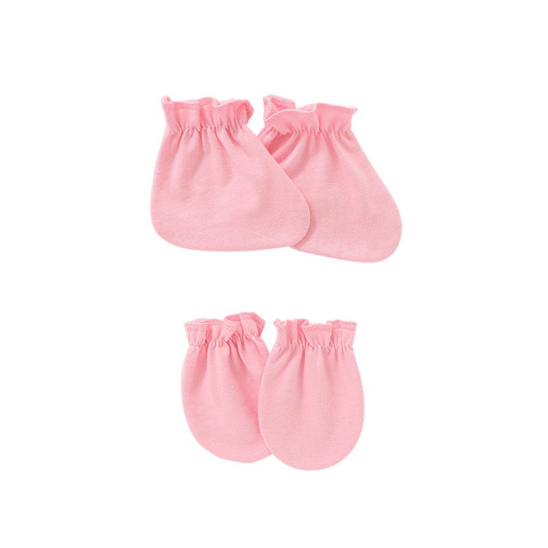 (Hàng Mới Về) Set 2 Cặp Vớ Cotton Mềm Bảo Vệ Bàn Chân Chống Xước Cho Trẻ Sơ Sinh