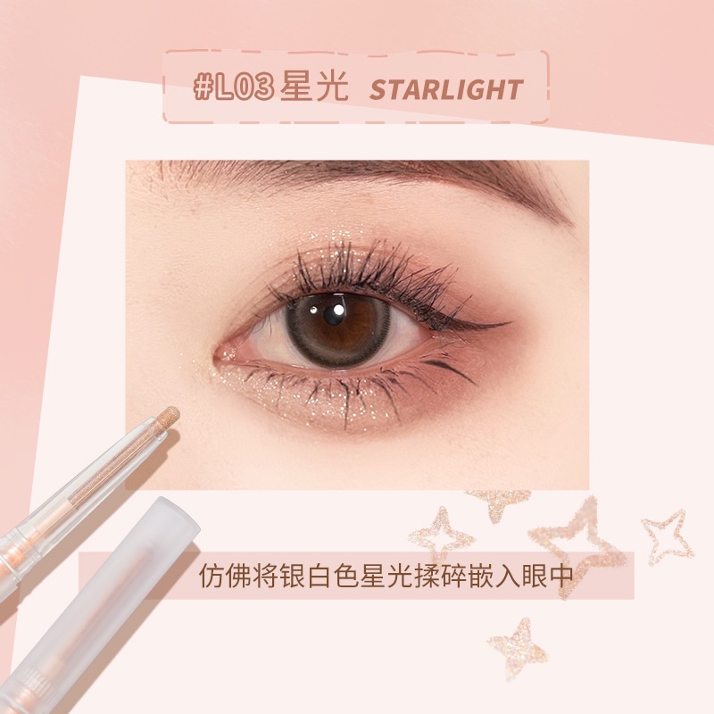 Bút Nhũ Kẻ Bọng Mắt Lấp Lánh Bám Màu Tốt Chống Thấm Nước GOGOTALES GT358