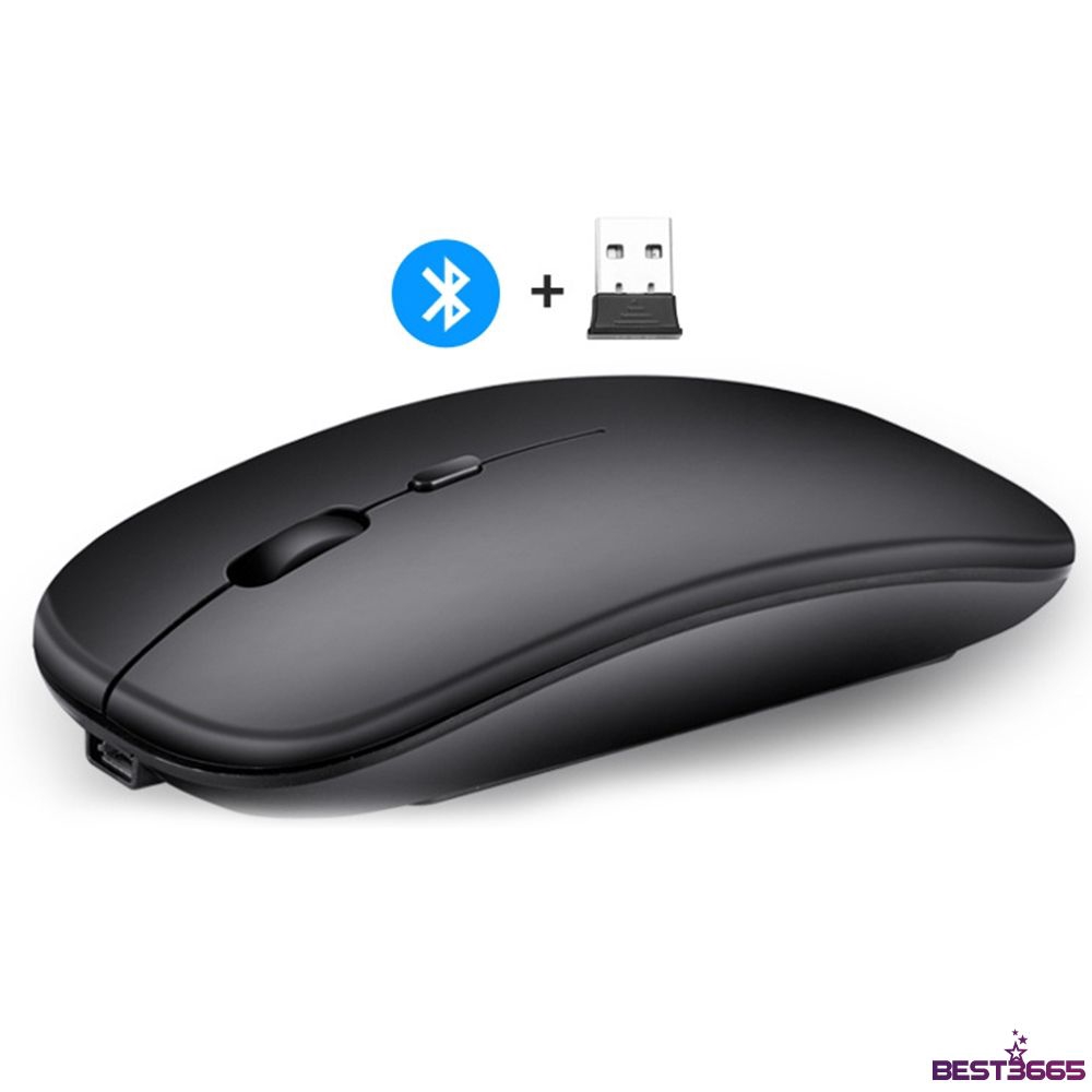 Mouse✿ 2.4G Wireless Mouse Bluetooth 5.0 Silent Dual Mode Rechargeable Mouse 【BEST】