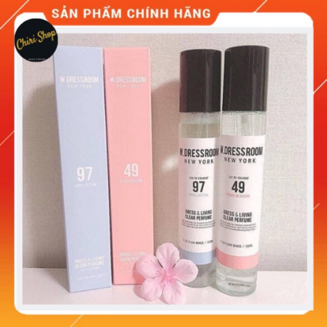 [SIÊU SALE] Nước xịt thơm khử mùi áo quần W.Dressroom Hàn Quốc