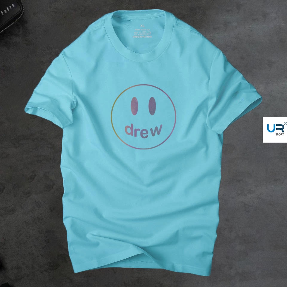 Áo thun nam nữ cổ tròn drew pản quang 7 màu vải cotton co giãn,dày dặn thoáng mát |ur sport