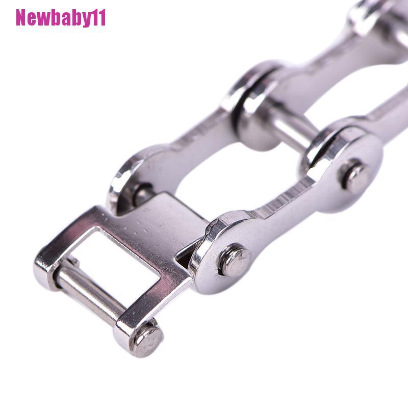 Vòng Tay Dây Xích Bằng Thép Không Gỉ Thời Trang Cho Nam Newbaby11