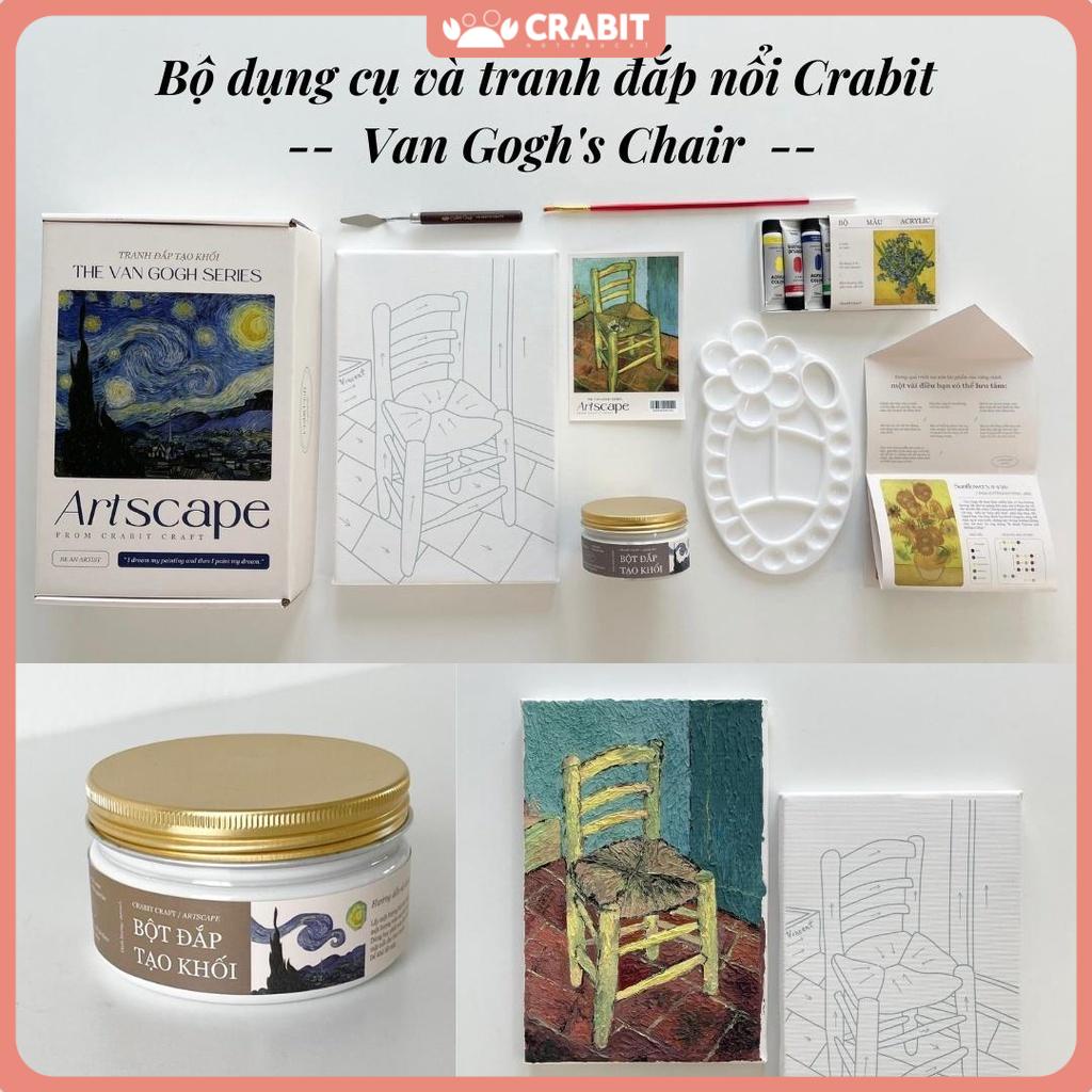 Tranh đắp nổi Van Gogh Crabit bộ dụng cụ vẽ và tranh vẽ sẵn Crabit Artscape Van Gogh's Chair