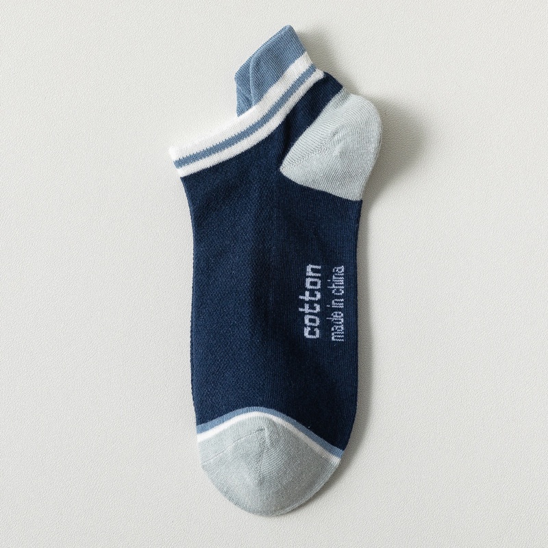 Vớ Cotton Lưới Thoáng Khí Nhiều Màu Sắc Đa Dạng Cho Nam