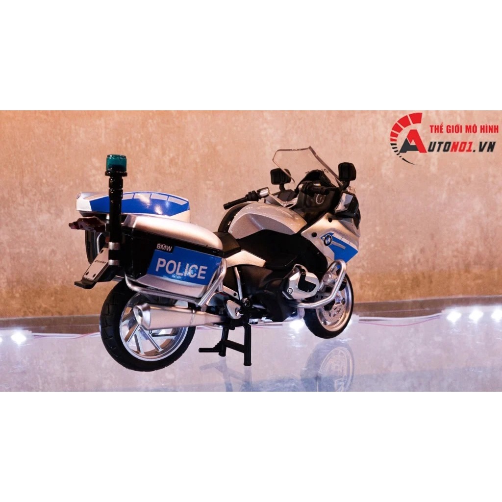 MÔ HÌNH BMW R 1250RT-P POLICE 1:12 HUAYI ALLOY 7656