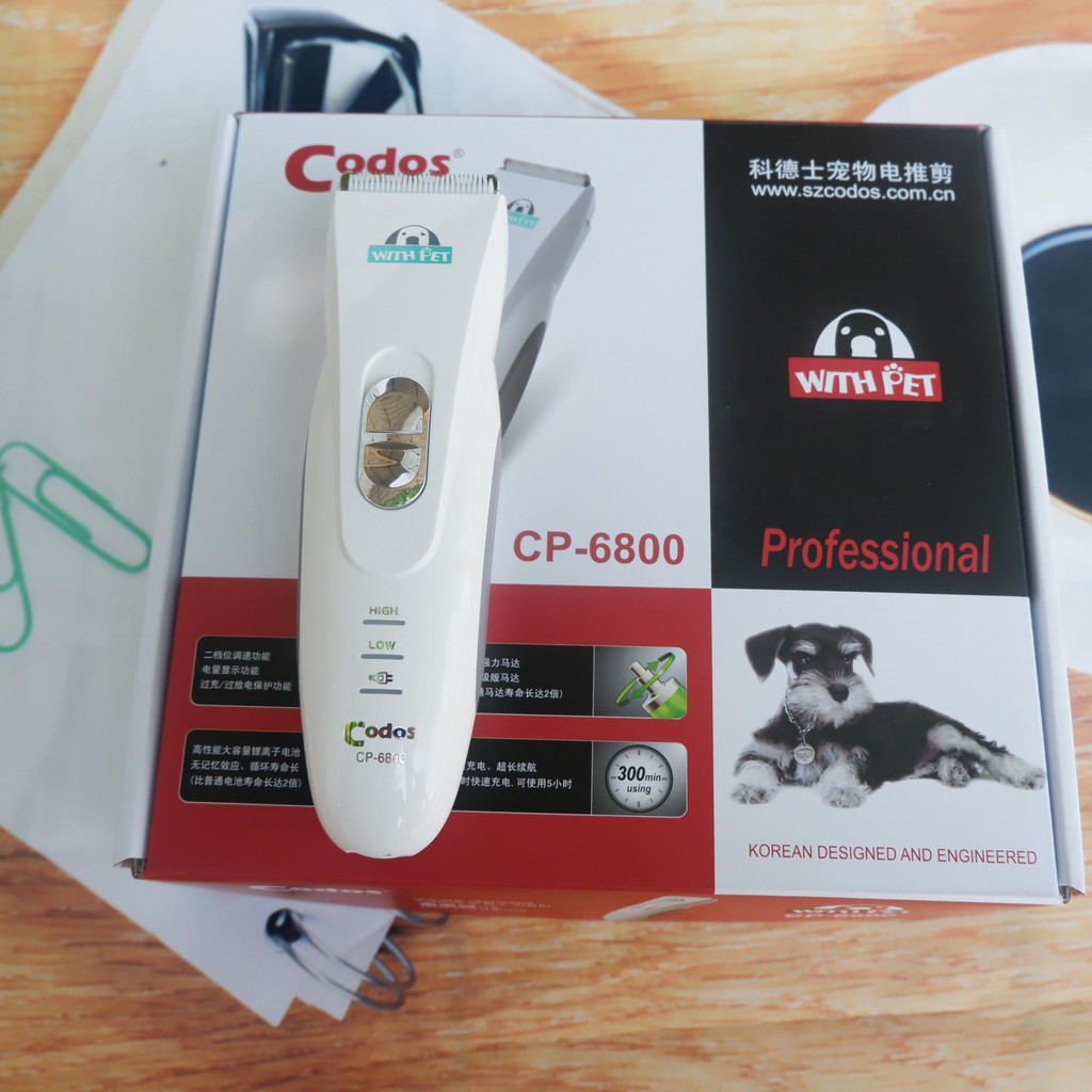 Tông Đơ Cắt Tỉa Lông Chó Mèo Cao Cấp - Codos CP 6800 (Bản Mới)