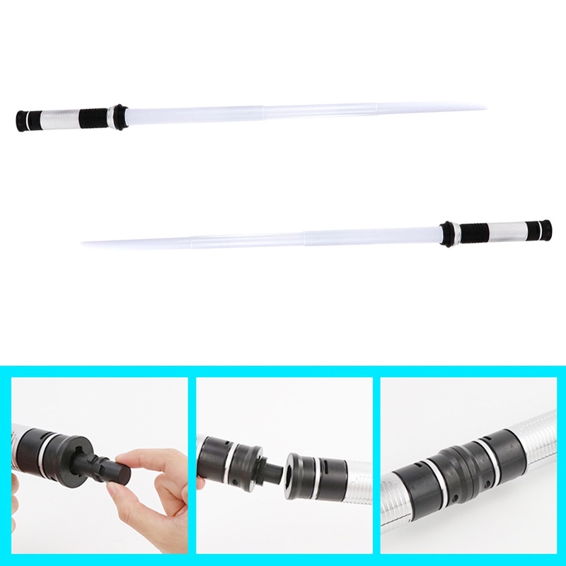 Đồ Chơi Kiếm Ánh Sáng Thay Đổi 7 Màu Sắc 2 Trong 1 Bằng Kim Loại Cho Trẻ Em Và Người Lớn Gif JP5
