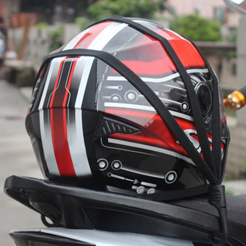 Dây ràng 2 móc giữ mũ bảo hiểm/hành lý tiện lợi cho xe máy