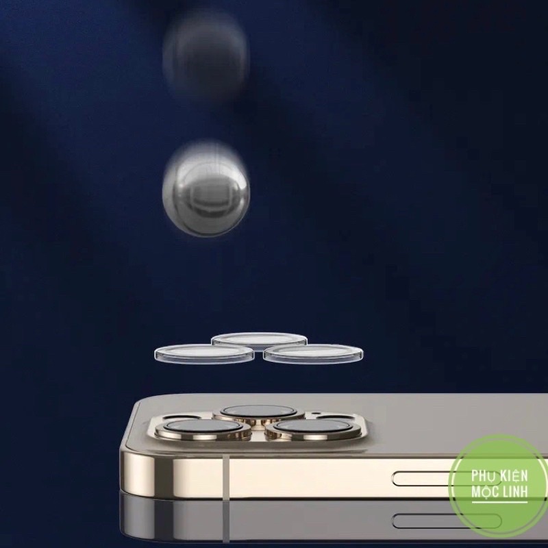 Iphone 14 | 14 Pro | 14 Plus | 14 Pro Max  [ Dán từng mắt cam Trong suốt - Kuzoom ] Kính hỗ trợ tự dán bảo vệ camera