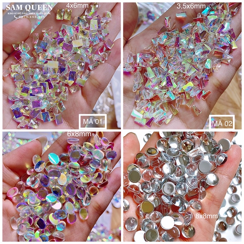 Đá khối chân bằng sét 100viên mix đủ kiểu