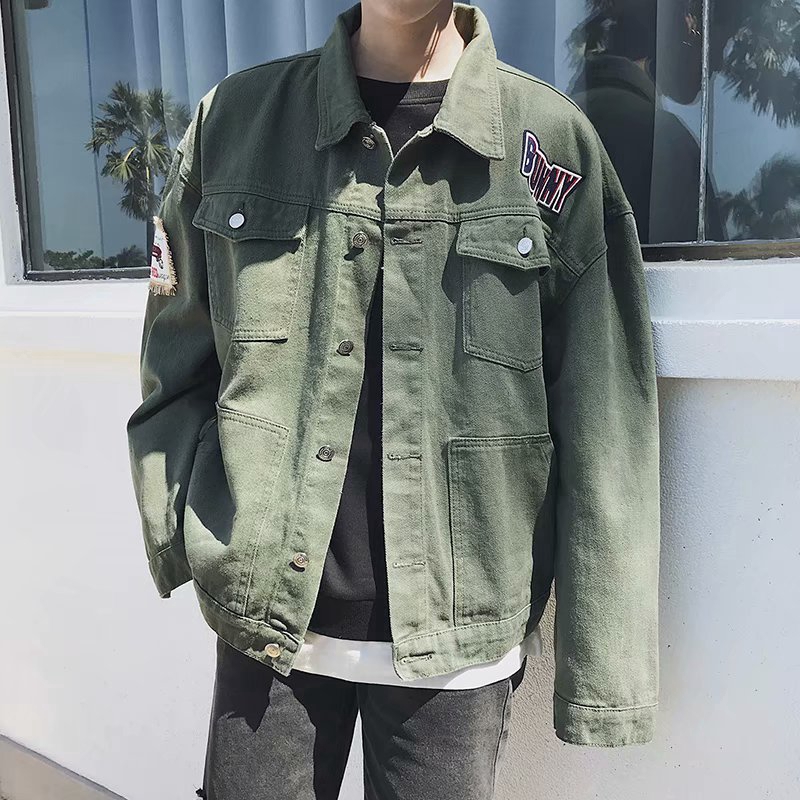 Áo khoác denim form rộng